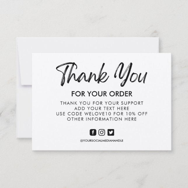 Vintage Custom Kraft Media Insert (Front)