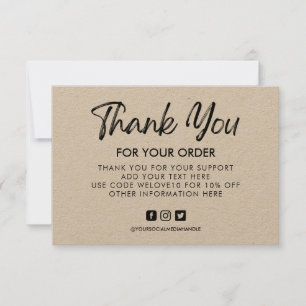 Vintage Custom Kraft Media Insert