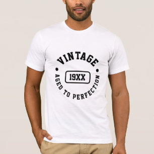 Vintage Custom Year – Aged to Perfection Design T-Shirt