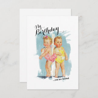 Vintage Customisable Childs Birthday Invite