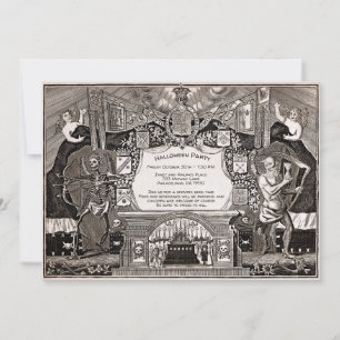Vintage Customisable Creepy Invitation