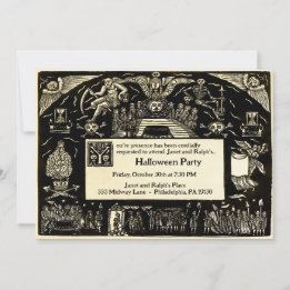 Vintage Customisable Funeral Style Invitation