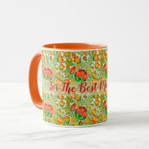 Vintage Customise Elegant Floral Modern Popular Mug