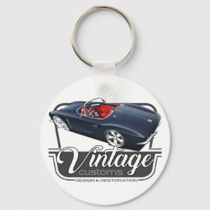 Vintage Customs Corvette Key Ring
