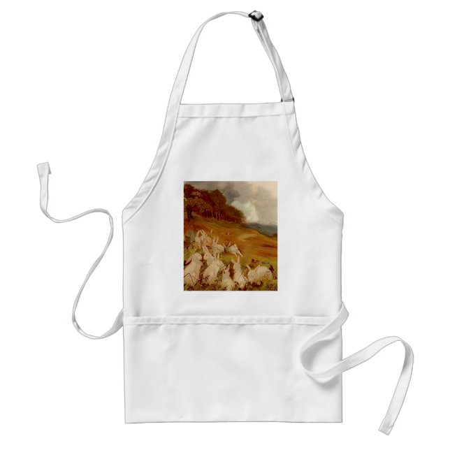 Vintage Cute Animal Easter | Bunny  Standard Apron (Front)