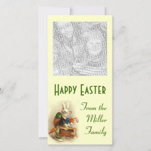 Vintage Cute Animal Easter Holiday Card