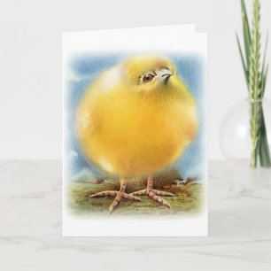 Vintage Cute Animal Easter Holiday Card