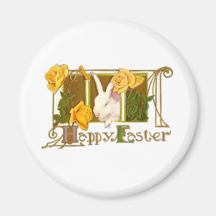 Vintage Cute Animal Easter Magnet
