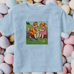 Vintage Cute Animal Easter Toddler T-Shirt