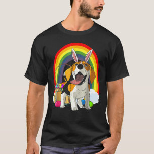 Vintage Cute Beagle Dog Celebration Easter Basket T-Shirt