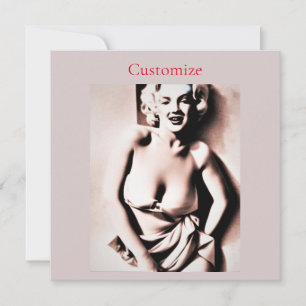 Vintage Cute Blonde Thunder_Cove Invitation