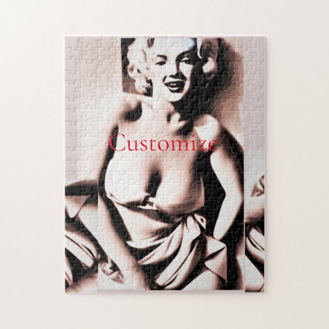 Vintage Cute Blonde Thunder_Cove  Jigsaw Puzzle (Vertical)