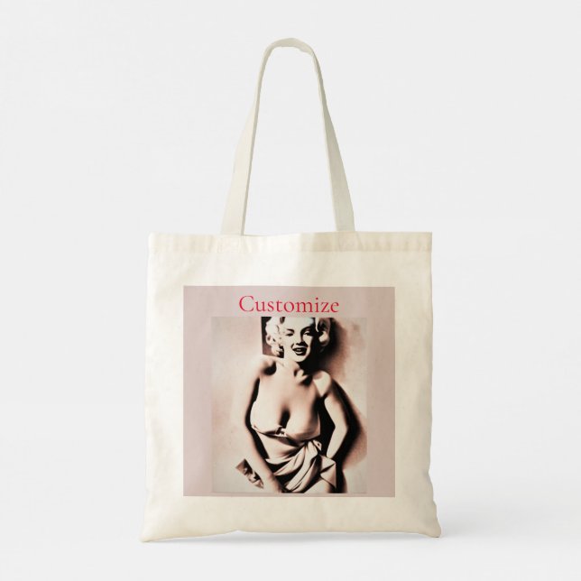 Vintage Cute Blonde Thunder_Cove  Tote Bag (Back)