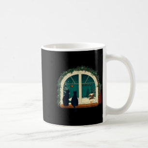 Vintage Cute Cat Christmas Costume Retro Cat  Coffee Mug