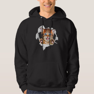 Vintage Cute Cat Feline Kitty Cat Lover Kitten Cat Hoodie