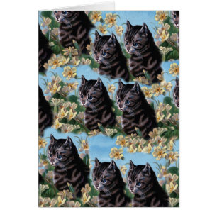 Vintage Cute Cat Kitten Animal Collage Wallpaper