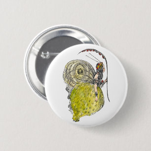 Vintage Cute Fantasy Butterfly Fairy with Wings 6 Cm Round Badge