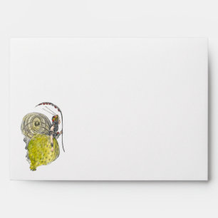 Vintage Cute Fantasy Butterfly Fairy with Wings Envelopes