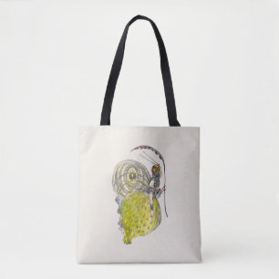 Vintage Cute Fantasy Butterfly Fairy with Wings Tote Bag