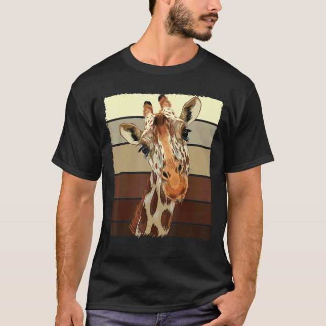 Vintage Cute Giraffe T-Shirt (Front)
