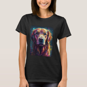 Vintage Cute Golden Retriever Face Dogs Lovers Pet T-Shirt