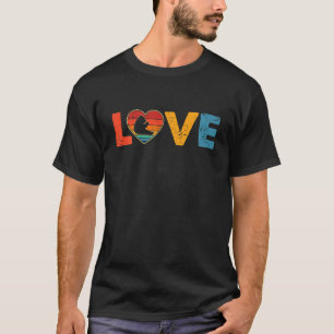 Vintage Cute Love Panda Bear Lover Animals Valenti T-Shirt