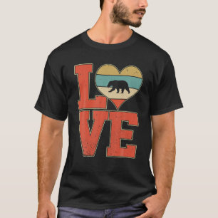Vintage Cute Love Polar Bear Lover Animals Valenti T-Shirt