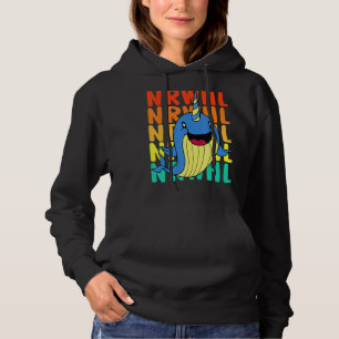 Vintage Cute Narwhal Hoodie