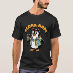 Vintage Cute Penguin Hawaii Aloha Mode Retro T-Shirt