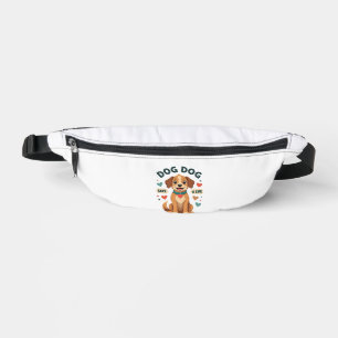 Vintage Cute Rescue Dog Save A Life Cartoon Puppy  Bum Bags