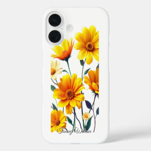 Vintage Cute Retro Groovy Hippie Flowers iPhone 16 Case