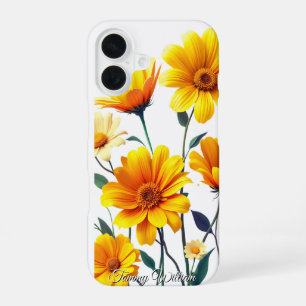 Vintage Cute Retro Groovy Hippie Flowers iPhone 16 Case
