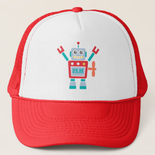 Vintage Cute Robot Toy For Trucker Hat