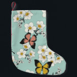 Vintage cute romantic seamless wild flowers patter small christmas stocking<br><div class="desc">Vintage cute romantic seamless wild flowers pattern with butterflies - All over floral daisy butterfly print - vintage</div>