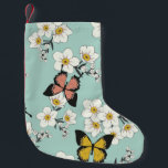 Vintage cute romantic seamless wild flowers patter small christmas stocking<br><div class="desc">Vintage cute romantic seamless wild flowers pattern with butterflies - All over floral daisy butterfly print - vintage</div>