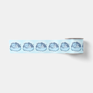 Vintage Cute Sleeping Angel Satin Ribbon