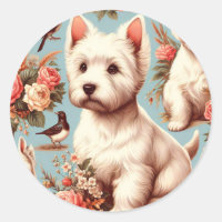 Vintage Cute West Highland White Terrier