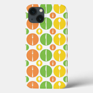 Vintage Cutlery Pattern iPhone 13 Case