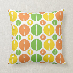 Vintage Cutlery Pattern Cushion