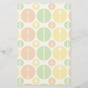 Vintage Cutlery Pattern Stationery