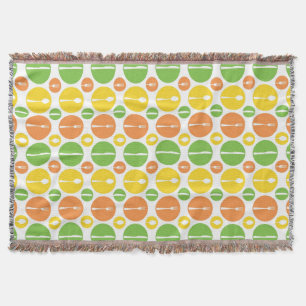 Vintage Cutlery Pattern Throw Blanket