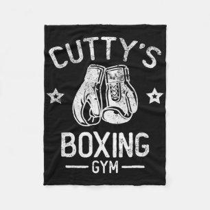 Vintage Cutty's Boxing Gym Est 1975 Boxing Day Tee Fleece Blanket