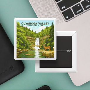 Vintage Cuyahoga Valley National Park 15 Cm Square Badge