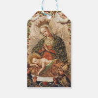 Vintage Cuzco School Virgin Adoring Christ Child