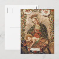 Vintage Cuzco School Virgin Adoring Christ Child