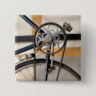 VINTAGE CYCLE 15 CM SQUARE BADGE