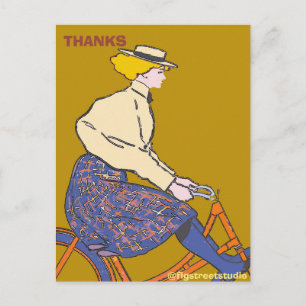 Vintage Cycle, edit text Postcard