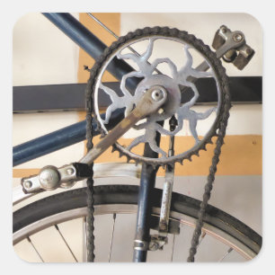 VINTAGE CYCLE SQUARE STICKER