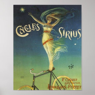 Vintage Cycles Sirius Bicycle Poster