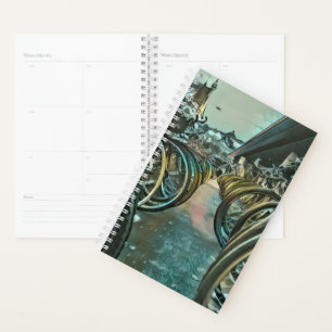 Vintage cycling artwork planner